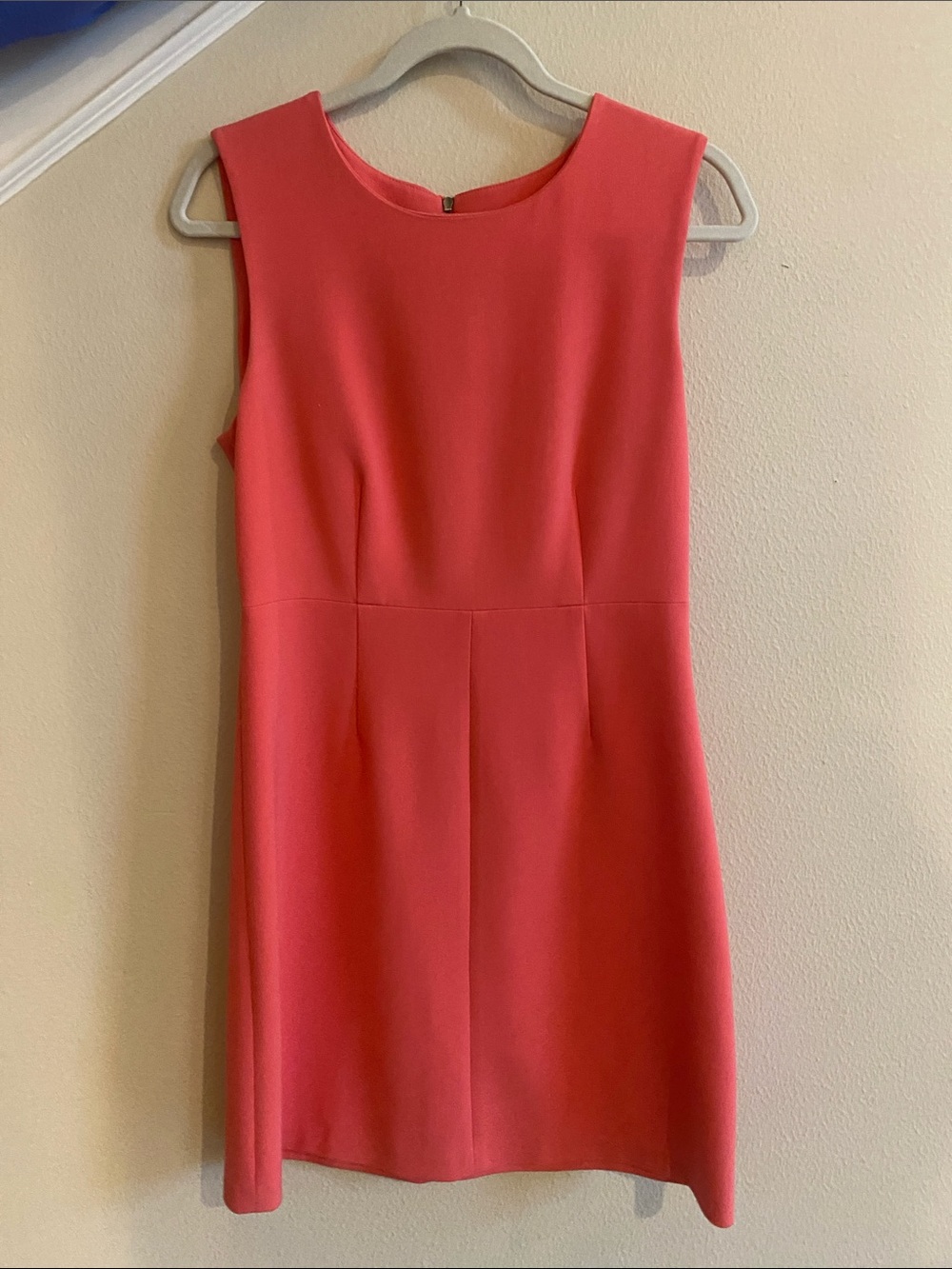 Diane Von Furstenberg Coral Pink Sleeveless Mini Dress